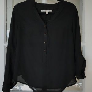 Lauren Conrad Black Top with gold details, XS